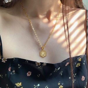 5 FOR $25 LETTER “A” Gold Pendant Necklace